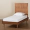Baxton Studio Rin Mid-Century Modern Walnut Brown Finished Wood Twin Size Platform Bed 186-11138-11158-Zoro - alternate 5